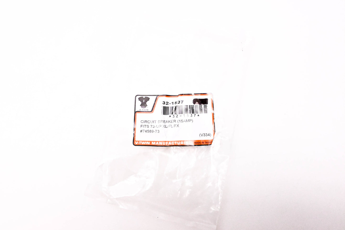 V-Twin 32-1537 15 AMP Circuit Breaker NOS