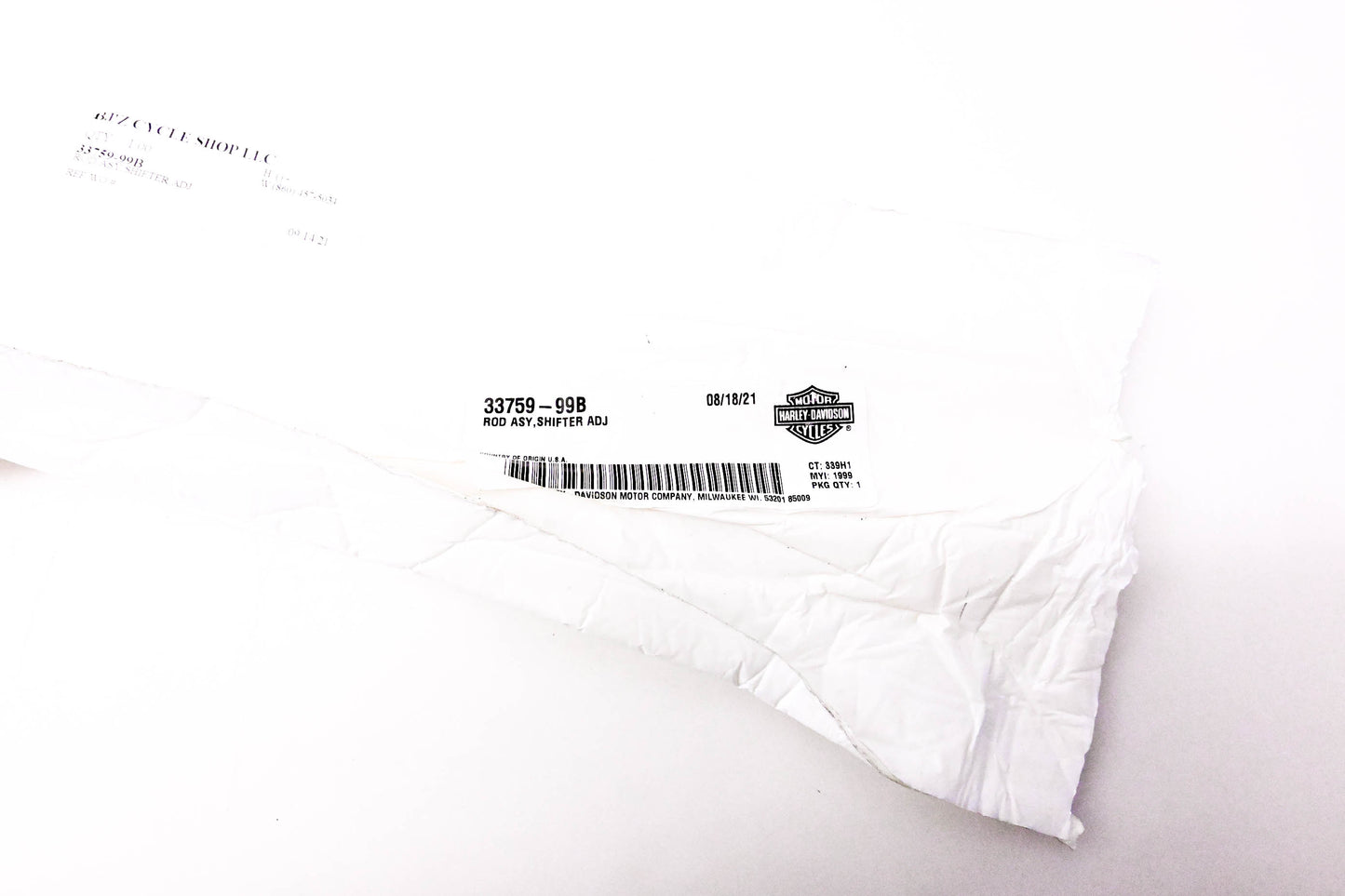 New OEM Harley-Davidson 33759-99B Shifter Adjustment Rod Assembly NOS