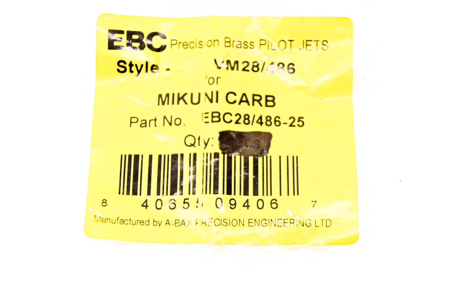 EBC EBC28/486-25, VM28/486 Mikuni Carb Pilot Jet NOS