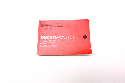 Ducati 913.7.084.1E Ducati Monster Owner's Manual