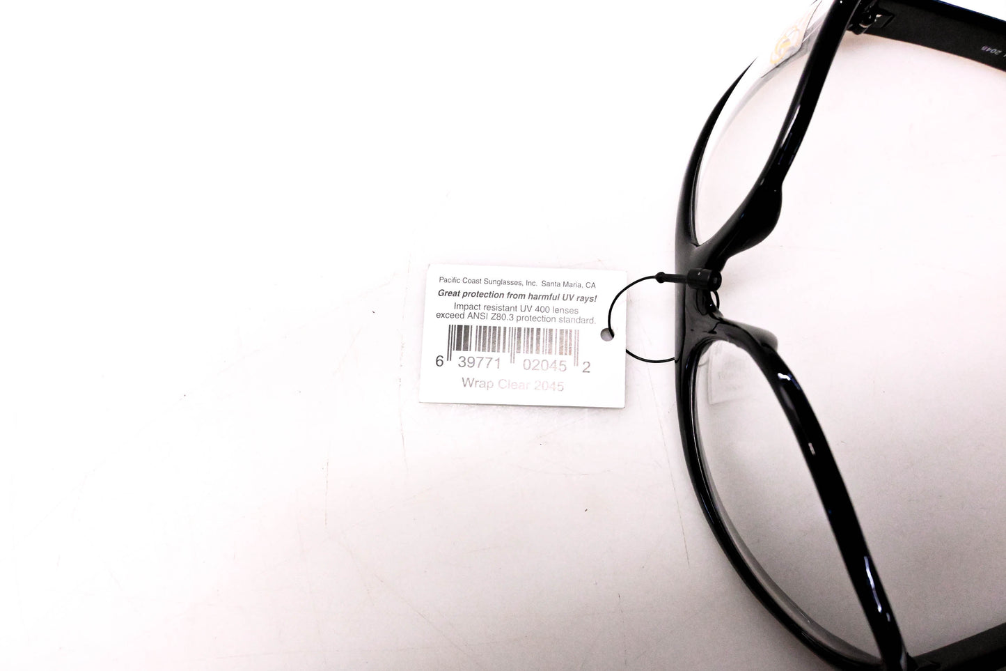 Kickstart 02045, 2045 Wrap Around Glasses Clear NOS