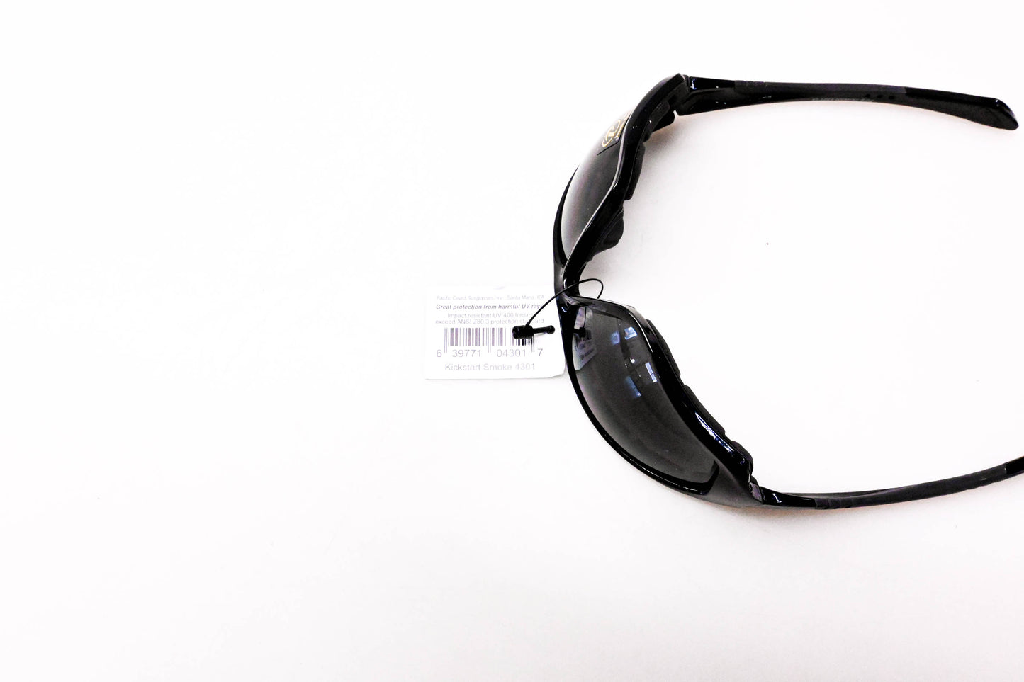 Kickstart 04301, 4301 Padded Wrap Around Glasses Smoke NOS