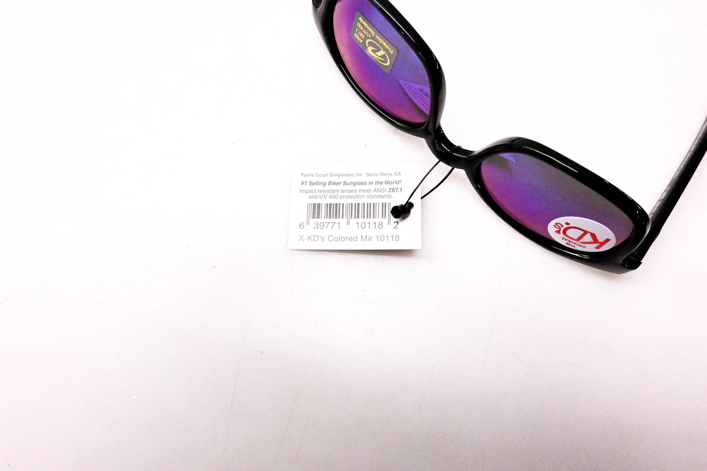 KD's 10118 Biker Sunglasses Colored Mirror NOS