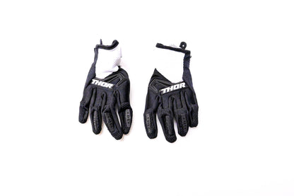 Thor 3332-1473 Pair of Youth Gloves Black & White SM NOS