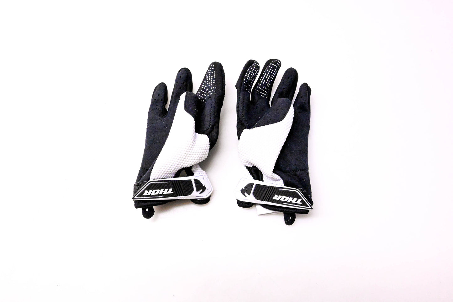 Thor 3332-1473 Pair of Youth Gloves Black & White SM NOS