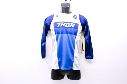 Thor 2912-1863 Youth Pulse S21 Jersey White/Navy Blue Medium NOS