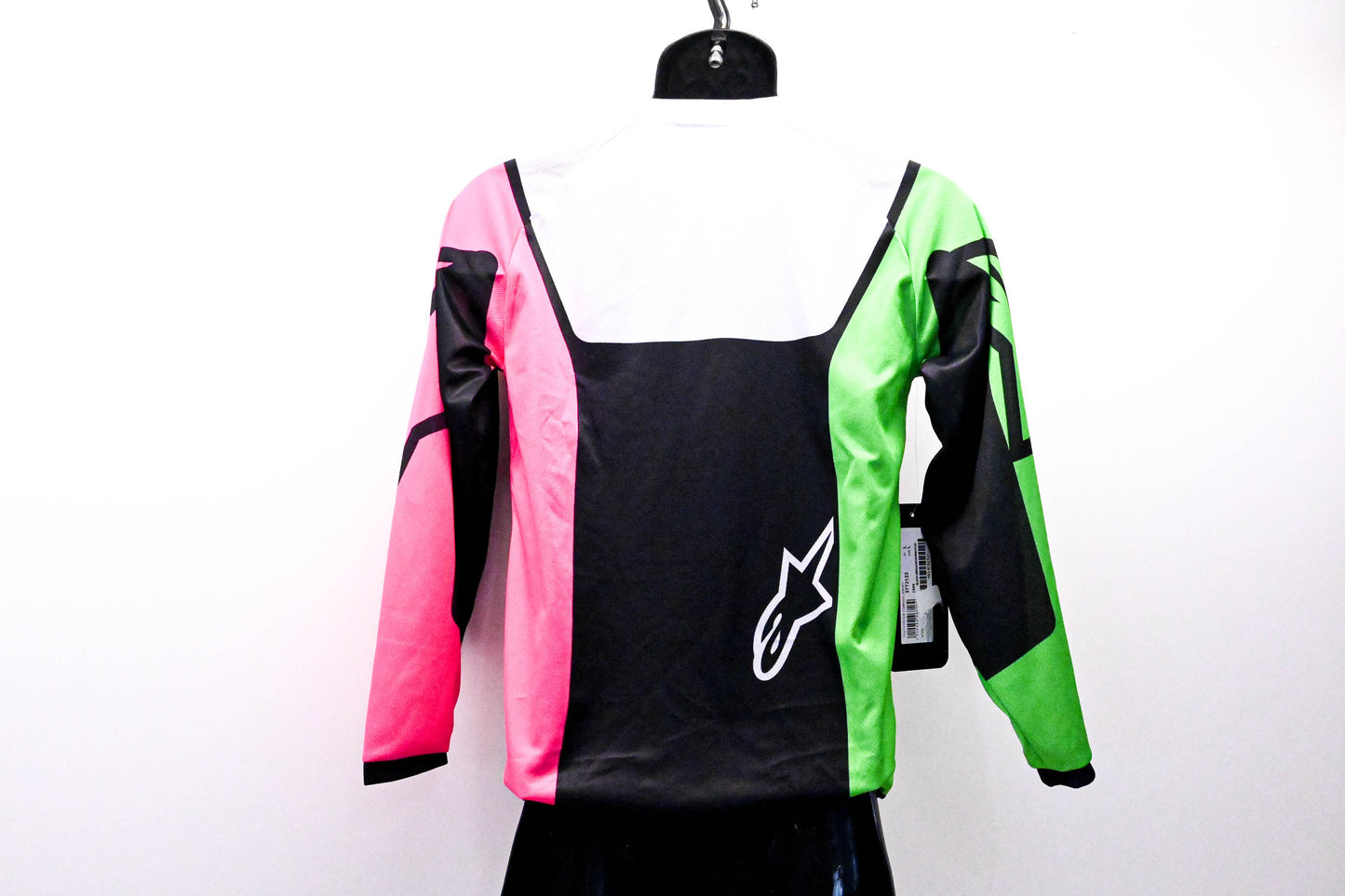 Alpinestars 3772122, 482-9752YL Youth Racer Compass Jersey Black Green Neon Pink Large NOS