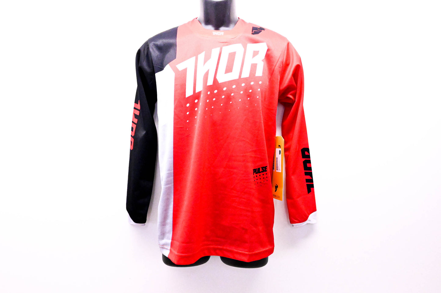 Thor 2912-1407, 29121407 Youth Pulse S7Y Jersey Red White Black & Grey XL NOS