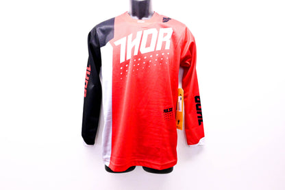 Thor 2912-1407, 29121407 Youth Pulse S7Y Jersey Red White Black & Grey XL NOS