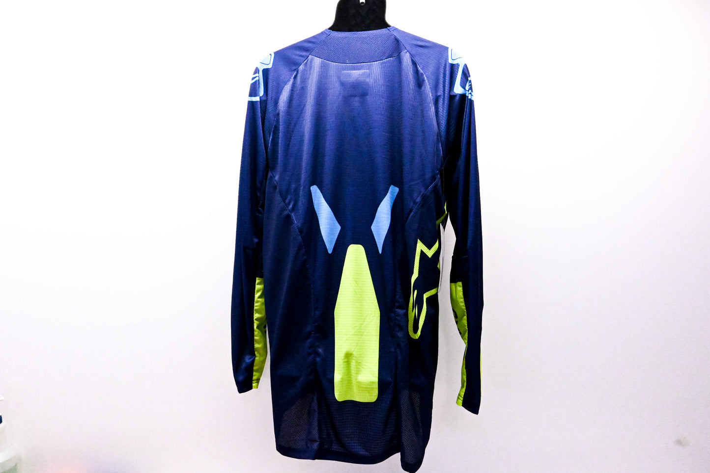 Alpinestars 3761022, 482-97282X Techstar Factory Jersey Dark Blue Fluorescent Yellow & Neon Blue XXL NOS