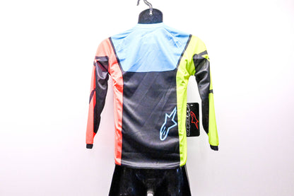 Alpinestars 3772122, 482-9751YM Youth Racer Compass Jersey Black Fluorescent Yellow Coral Neon Blue Medium NOS