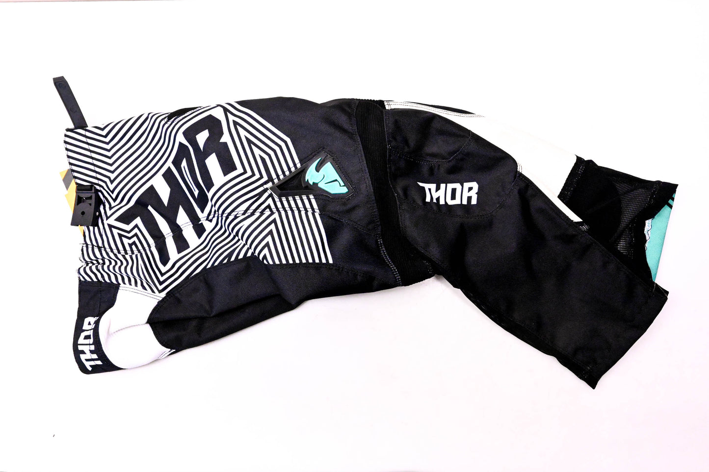 Thor 2903-1546 Youth Pulse Geotec S8Y Offroad Pants Black/ Teal Youth 24 NOS