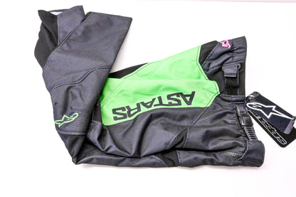 Alpinestars 3742122, 482-975828 Youth Racer Compass Pants Black Neon Green Fluorescent Pink Size 28 NOS