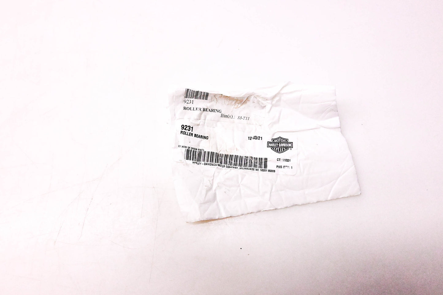 New OEM Harley-Davidson 9231 Roller Bearing NOS