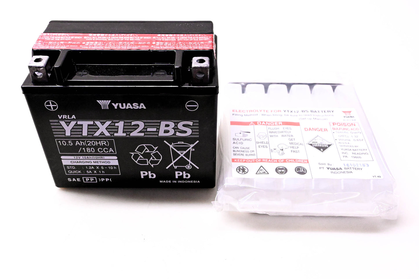 Yuasa YTX12-BS Battery NOS