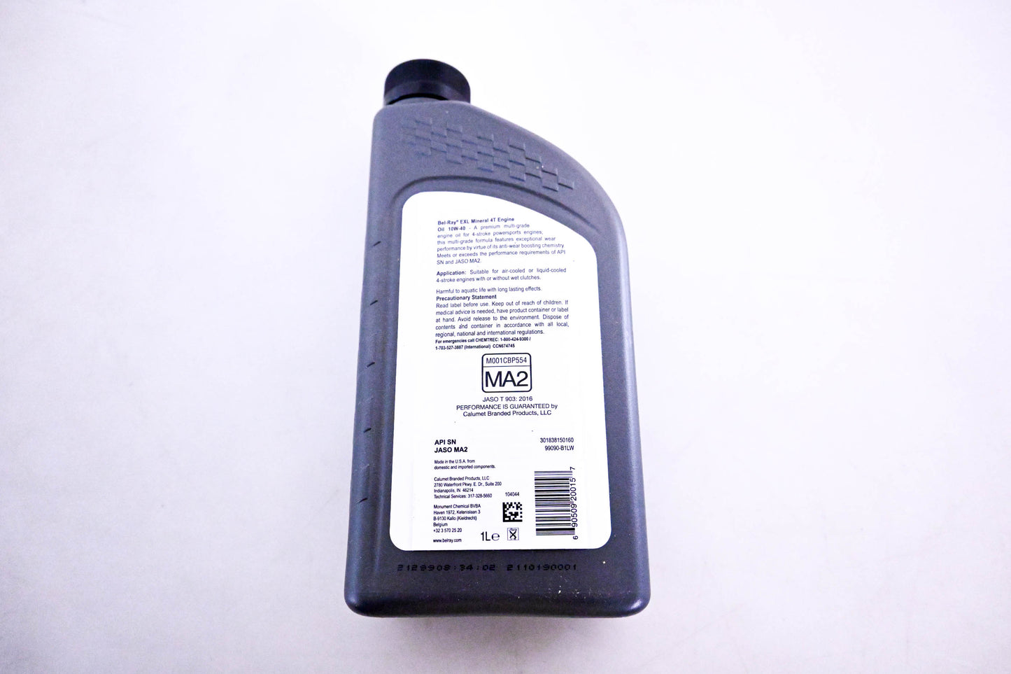 Bel-Ray 99090-B1LW, 301838150160 EXL Mineral 4T Engine Oil 10W-40 1l NOS