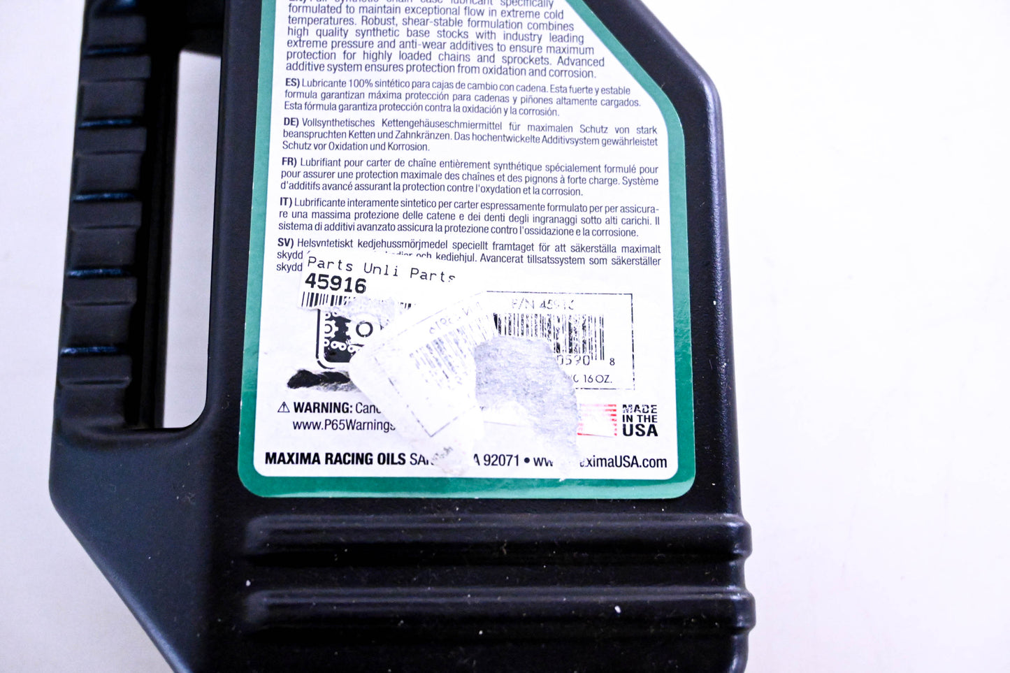 Maxima 45916 100% Synthetic Chaincase Lubricant 16oz NOS