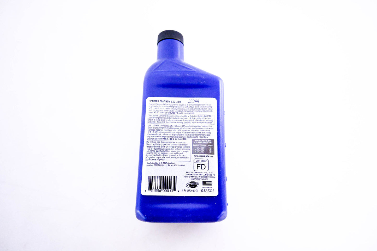 Spectro O.SPSX321 Platinum SX2 32:1 Ratio Synthetic Pre-Mix 1 Pint NOS