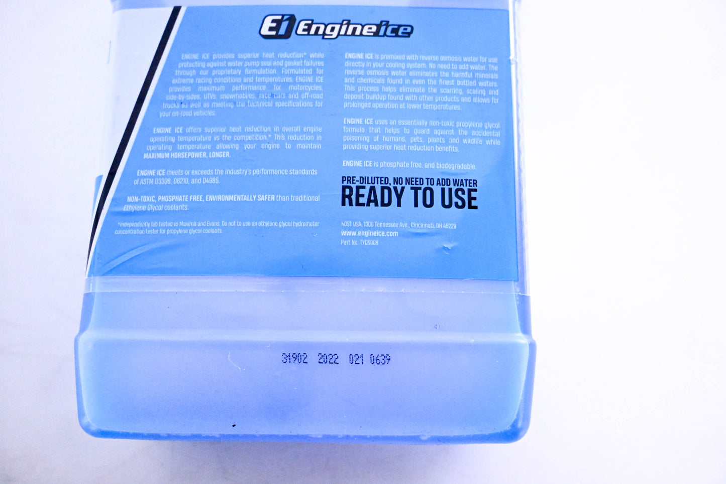 Engine Ice TYDS008 Hi-Performance Coolant 1/2 Gallon NOS