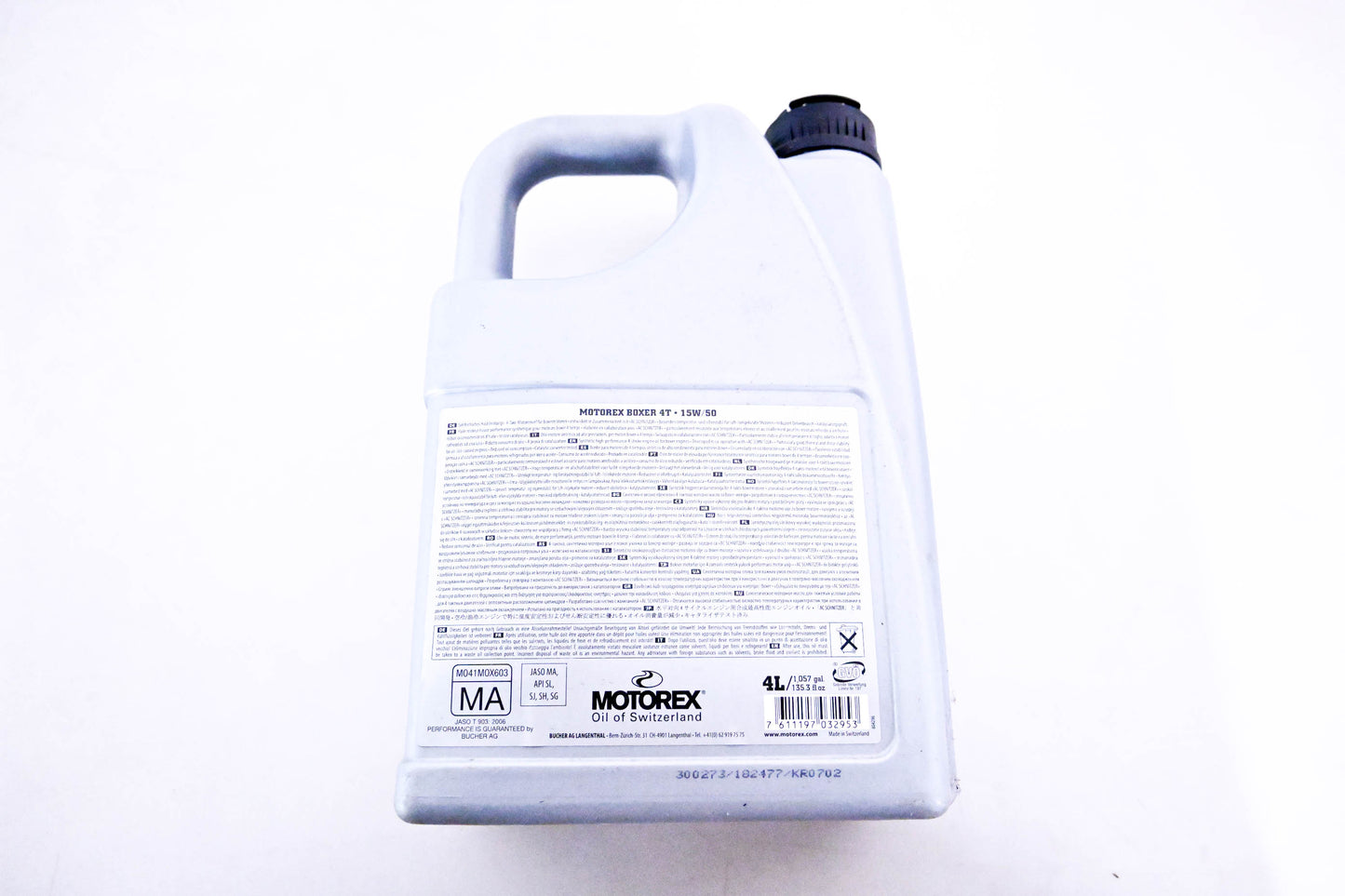 Motorex 102295, M041M0X603 Boxer Full Synthetic Motor Oil 15W-50 4l NOS