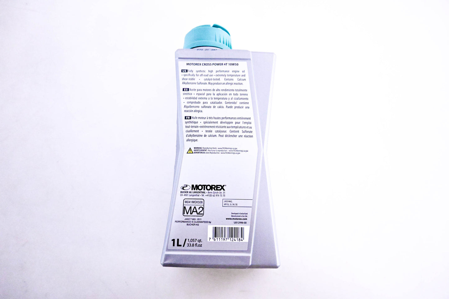 Motorex 07321347, M041M0X506, U812996-00 4T Cross Power Fully Synthetic Motor Oil 10W-50 NOS