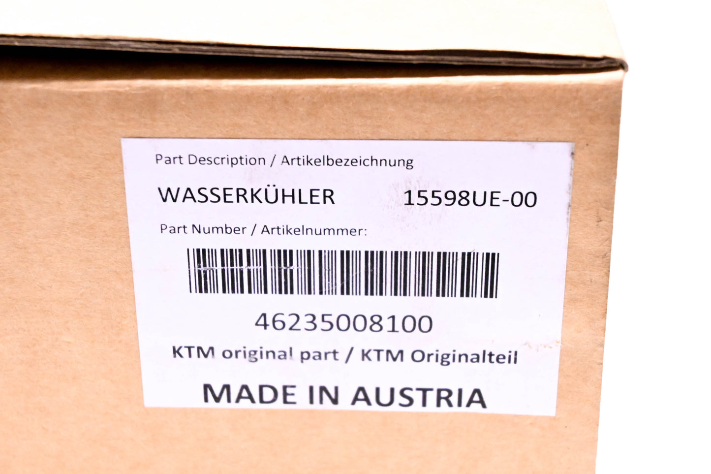 New OEM KTM 46235008100 Right Radiator NOS