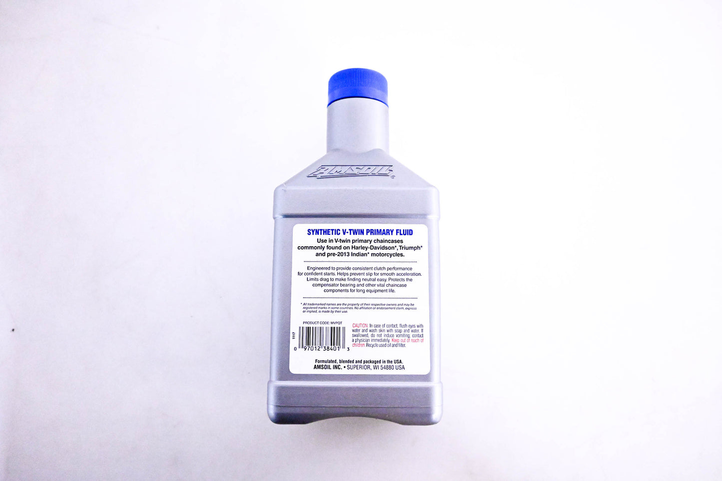 Amsoil MVPQT Synthetic V-Twin Primary Fluid 1 Quart NOS