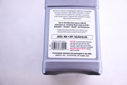 Amsoil DB50QT Synthetic Dirtbike Oil 10W-50 1 Quart NOS