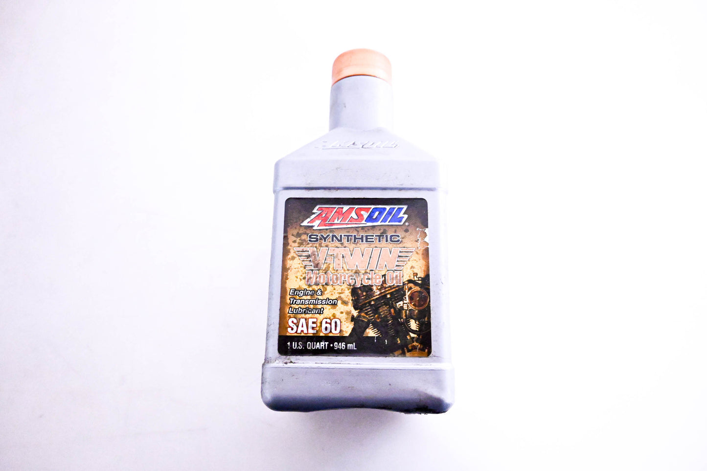 Amsoil MCSQT, 097012310012 Synthetic V-Twin Motorcycle Oil 1 Quart NOS