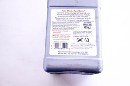Amsoil MCSQT, 097012310012 Synthetic V-Twin Motorcycle Oil 1 Quart NOS