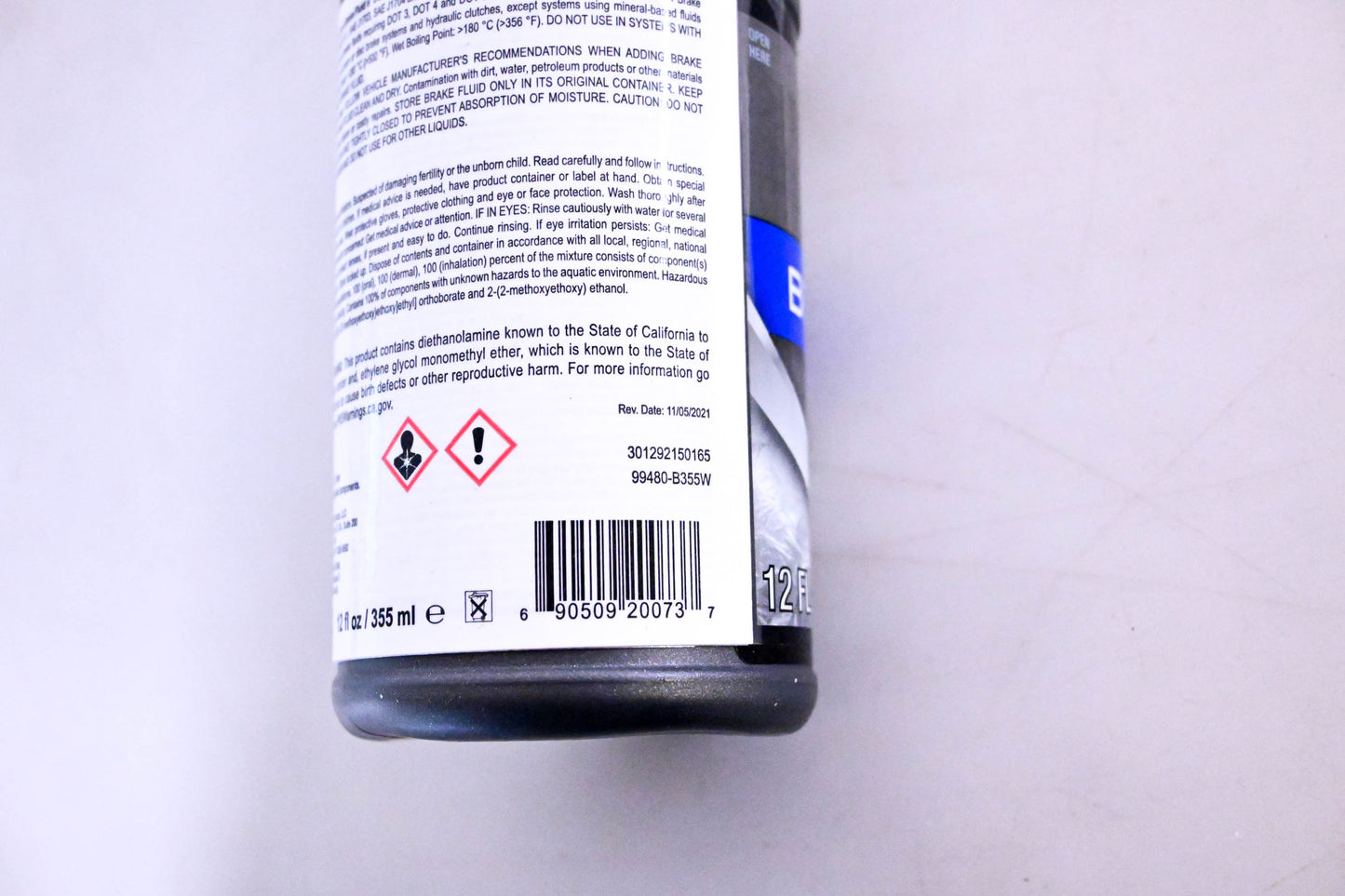 Bel-Ray 99480-B355W, 301292150165 Super Dot 4 Brake Fluid 12oz NOS