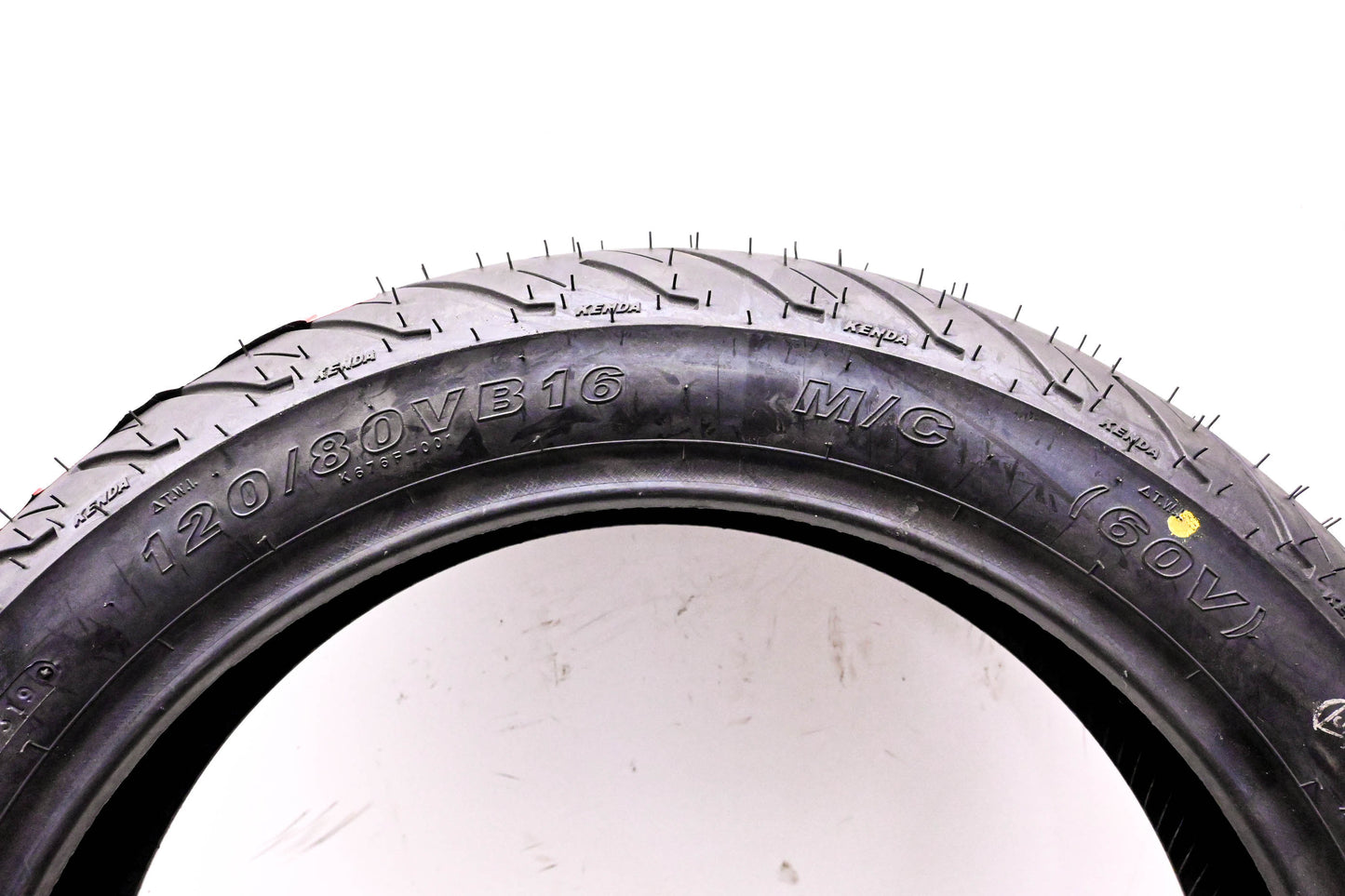 Kenda 0305-0301 K676F RetroActive 120/80VB16 M/C 60V Tire NOS