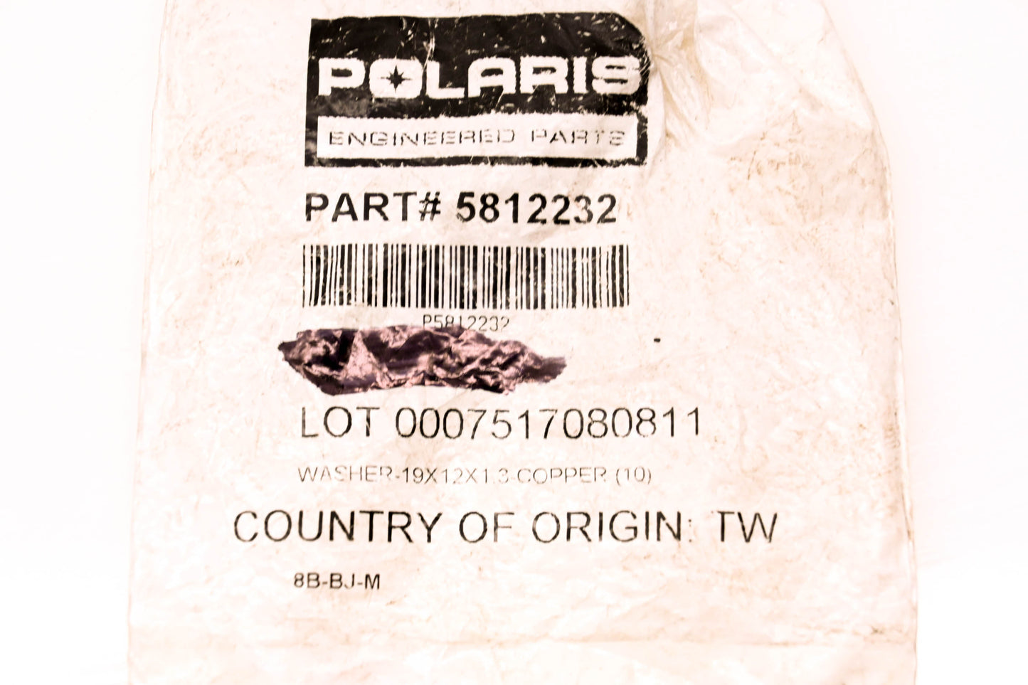 New OEM Polaris 5812232 Copper Washer NOS