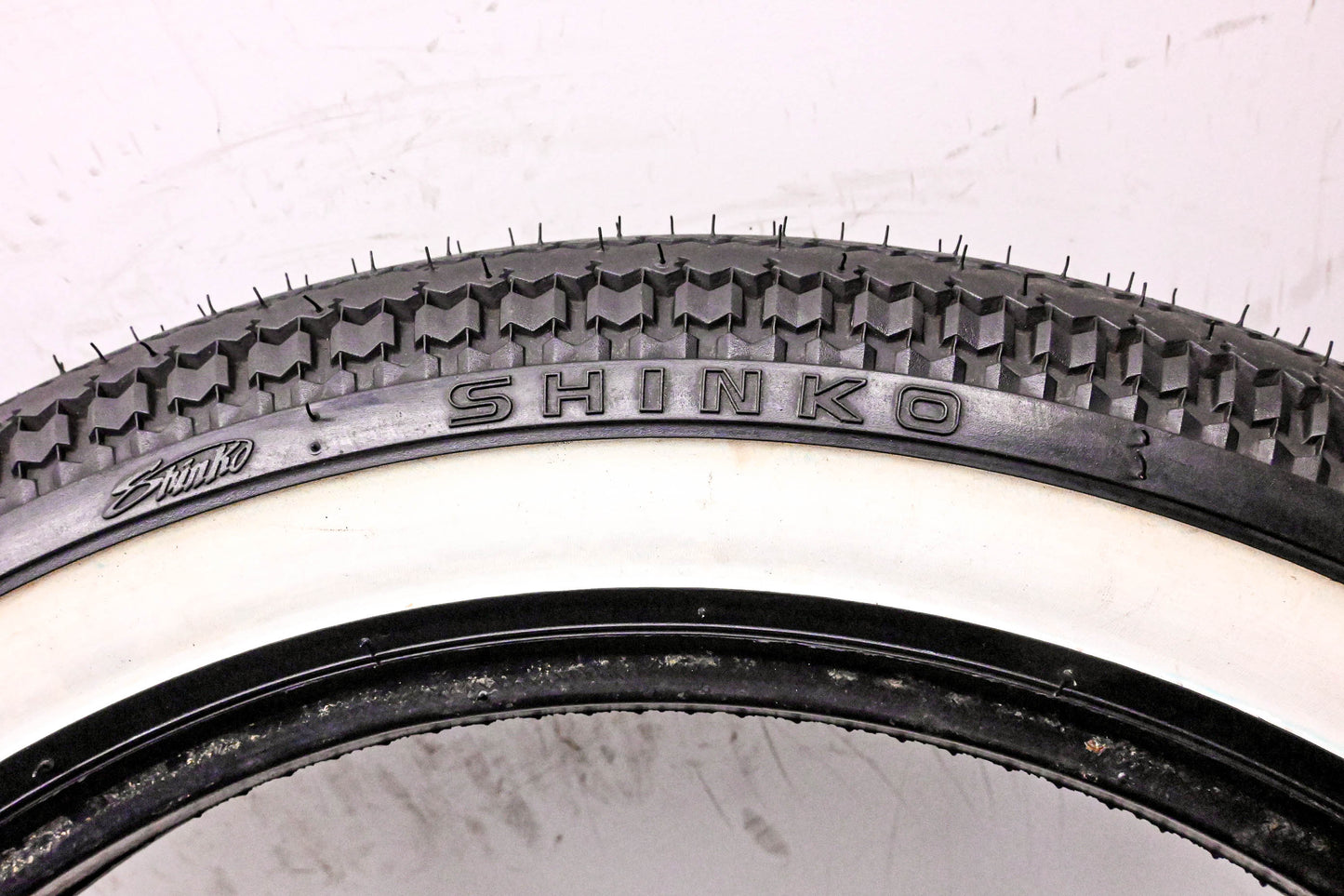 Shinko Tires202-38 Shinko E-270 White Wall 4.00-19 M/C 61H Tire NOS
