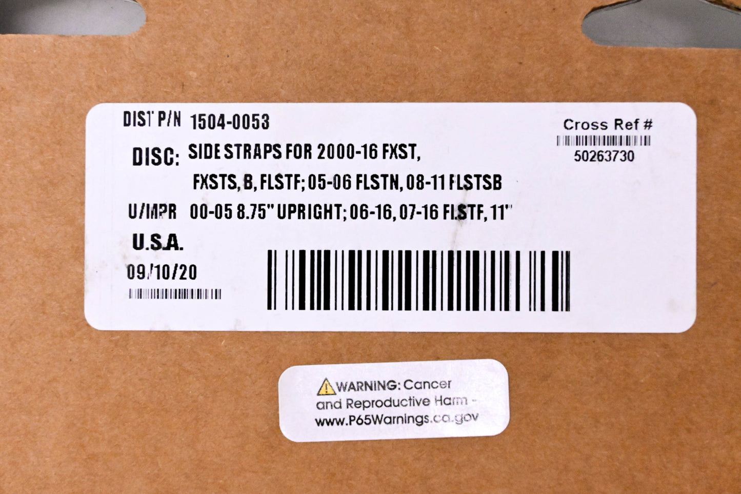 Drag Specialties 1504-0053 Side Straps NOS