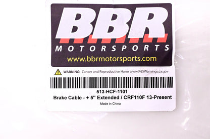 BBR Motorsports 513-HCF-1101 Extended Brake Cable NOS