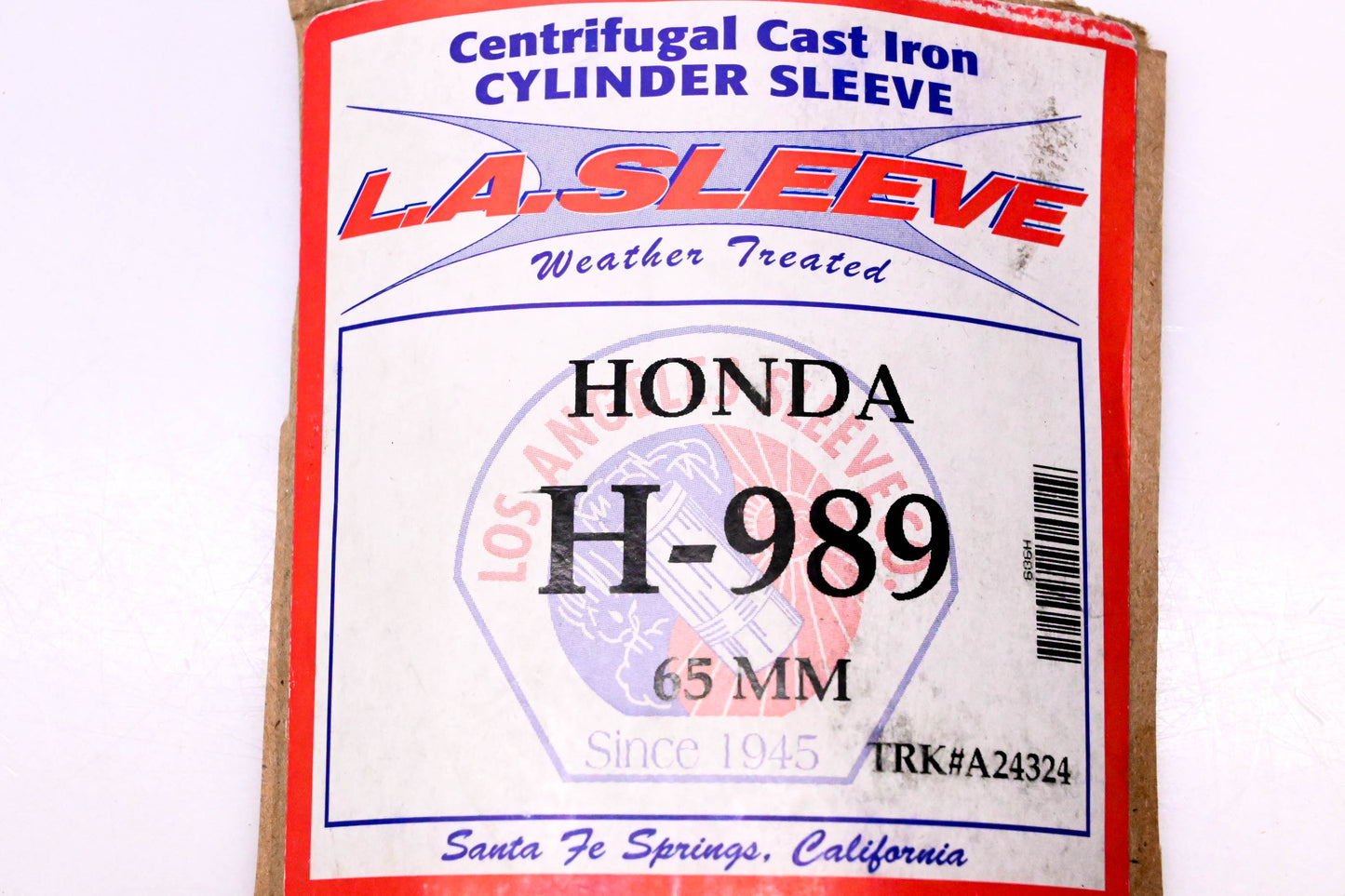 LA Sleeve H-989, TRK#A24324 Cylinder Sleeve NOS