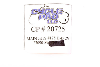 Cycle Pro 20725, DS-289324, 27090-89 Main Jet #175 NOS