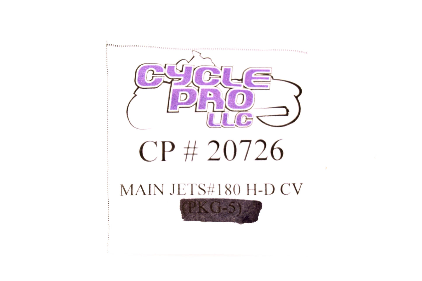 Cycle Pro 20726, DS-289325 Main Jet #180 NOS