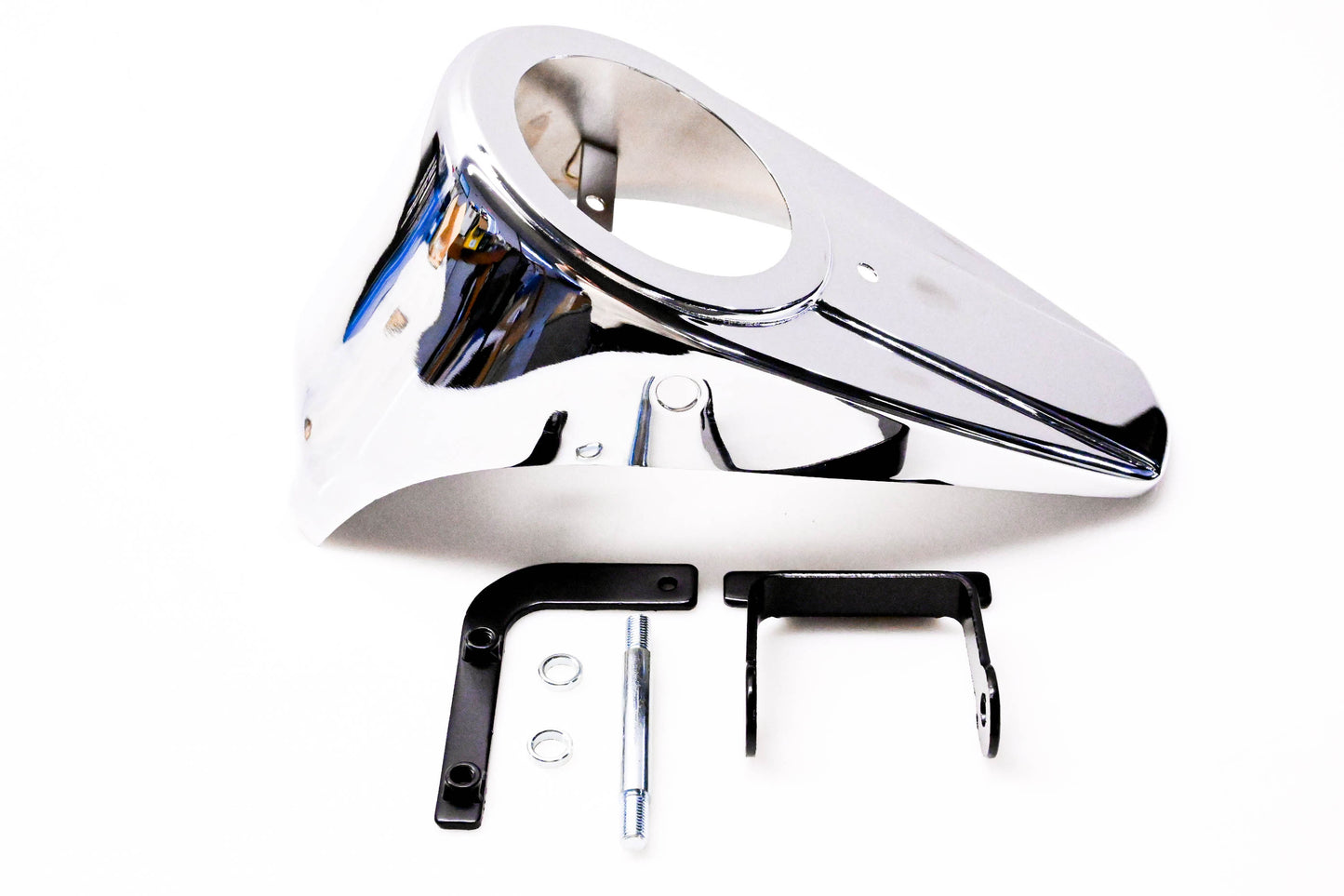 V-Twin 39-0892 Steel Dash Cover Chrome Kit NOS
