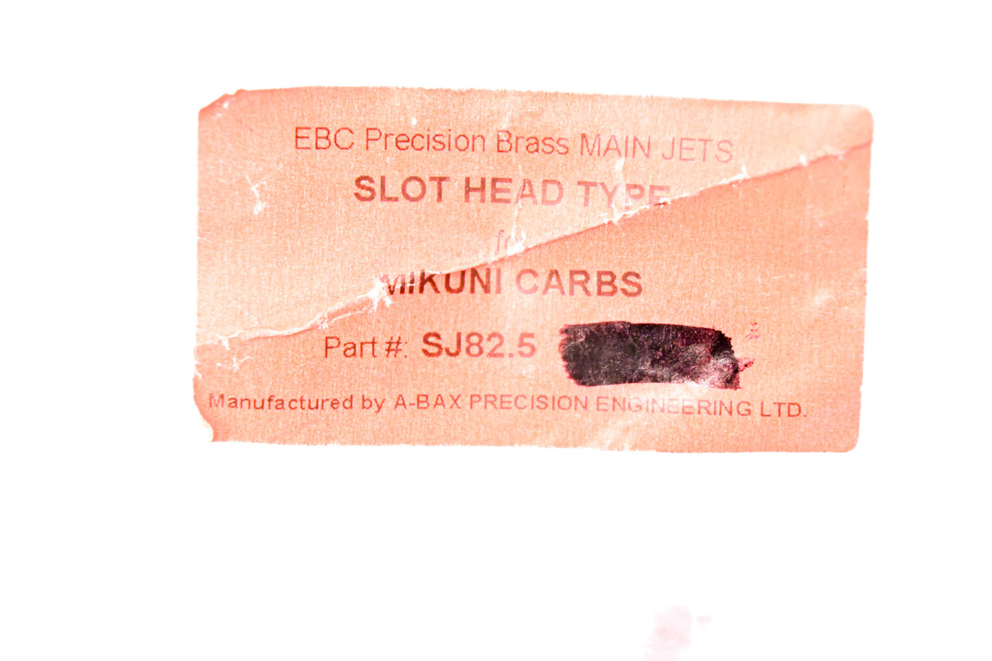 EBC SJ82.5, 114-70825 Mikuni Carb Main Jet #82.5 NOS