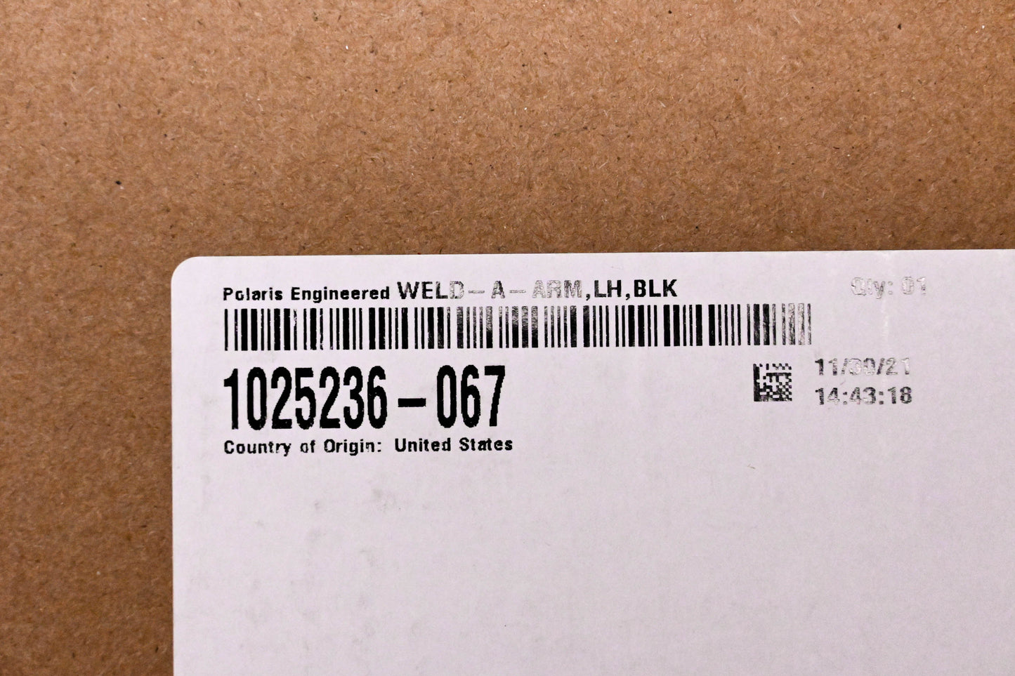 New OEM Polaris 1025236-067 Left Hand A-Arm NOS