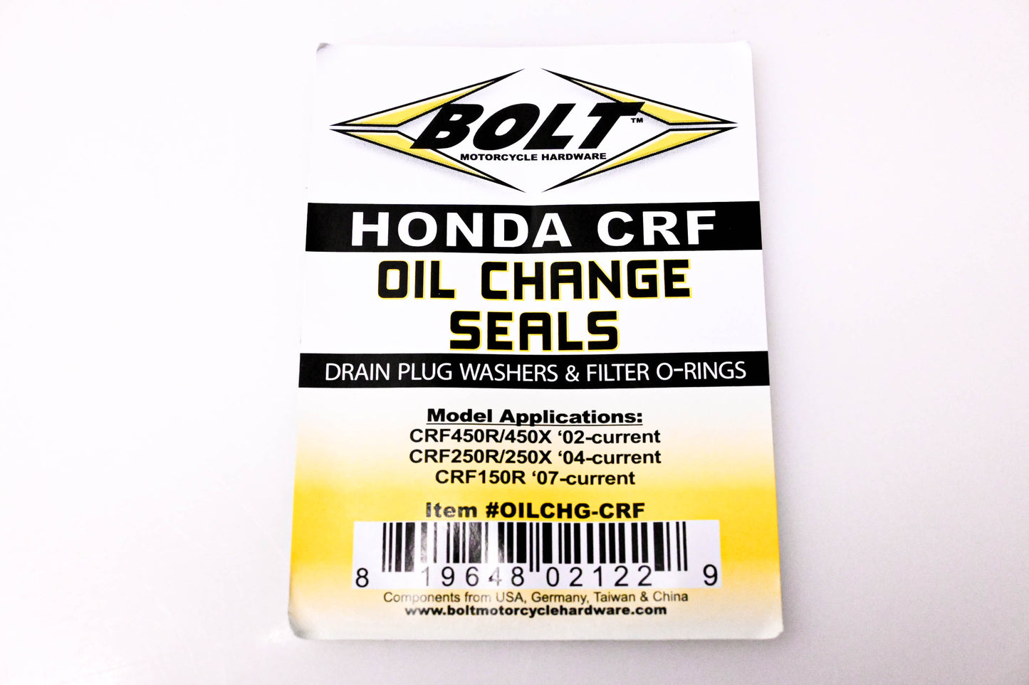 Bolt OILCHG-CRF Honda Oil Change Kit NOS