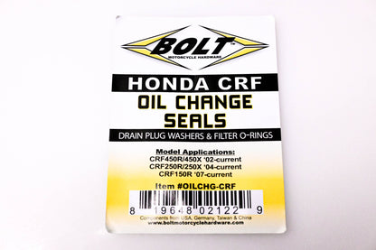 Bolt OILCHG-CRF Honda Oil Change Kit NOS