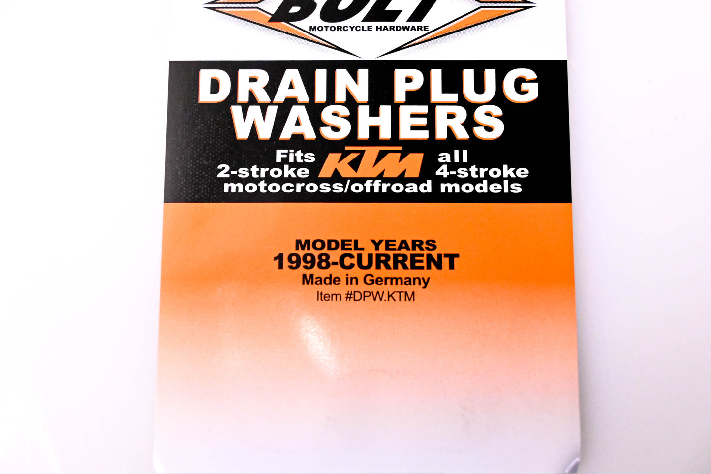 Bolt DPW.KTM Drain Plug Washer Kit NOS