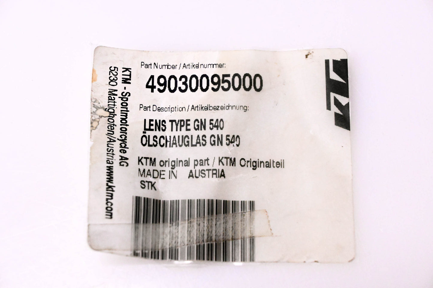 New OEM KTM 49030095000 Lens Type GN 540 NOS