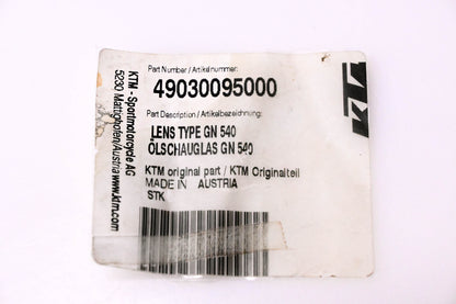 New OEM KTM 49030095000 Lens Type GN 540 NOS