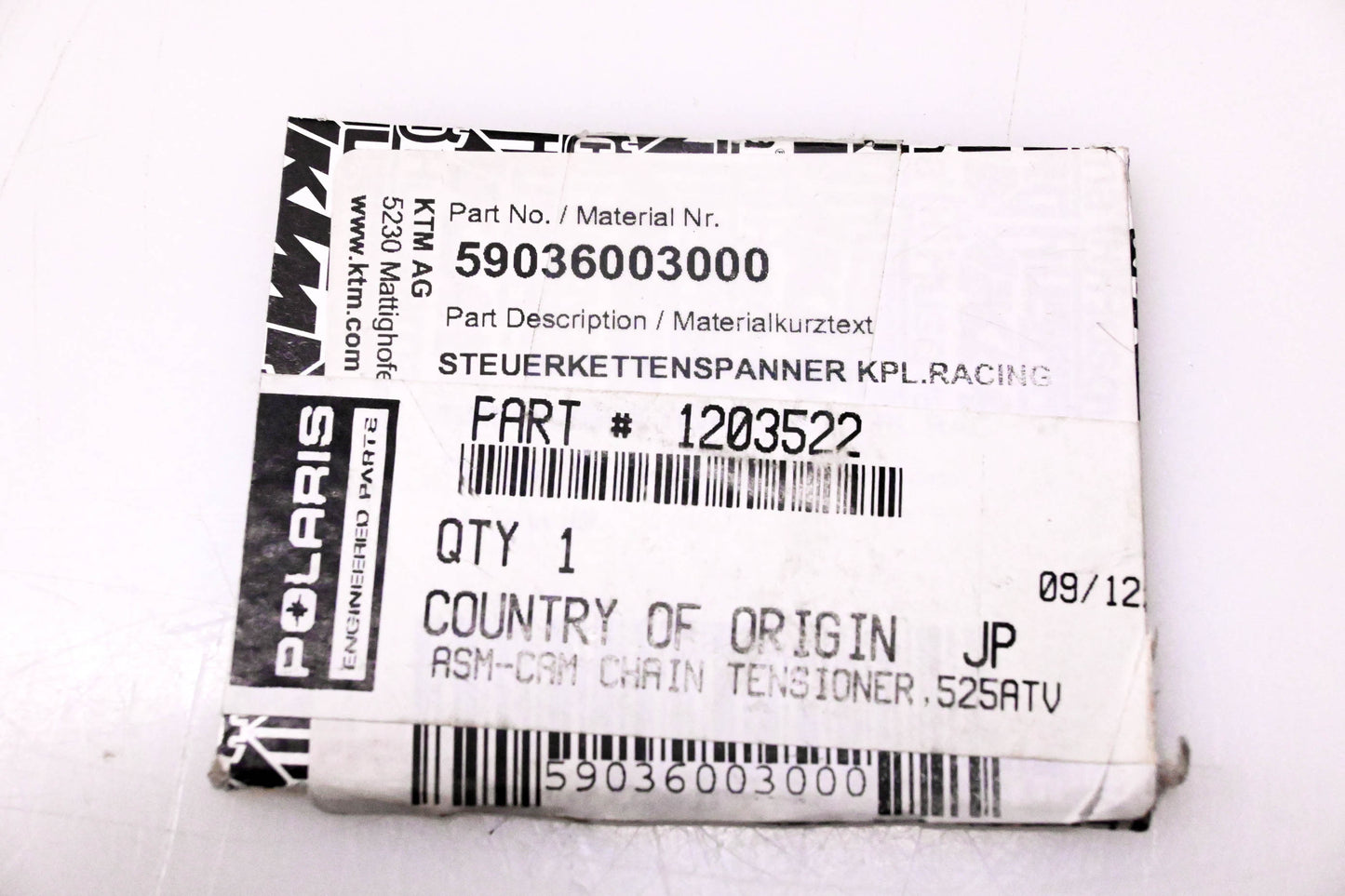 New OEM Polaris 1203522, 59036003000 Cam Chain Tensioner Kit NOS