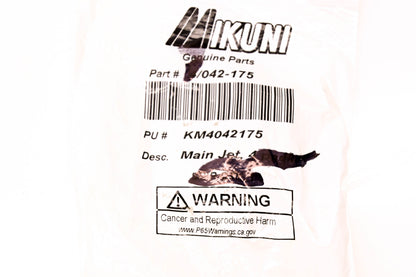 Mikuni 042-175, KM4042175 Main Jet NOS