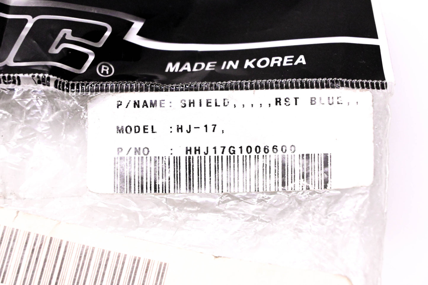HJC HJ-17, HJP956-222 Blue Shield NOS